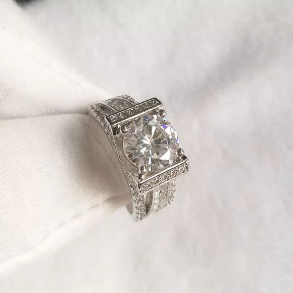 🎀925 Luxury Nobel Diamond Ring - Picture 3 of 6